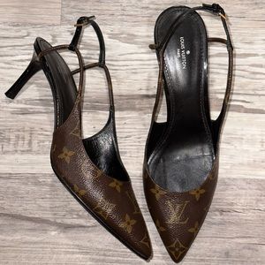Louis Vuitton CHERIE SLINGBACK PUMP size 40